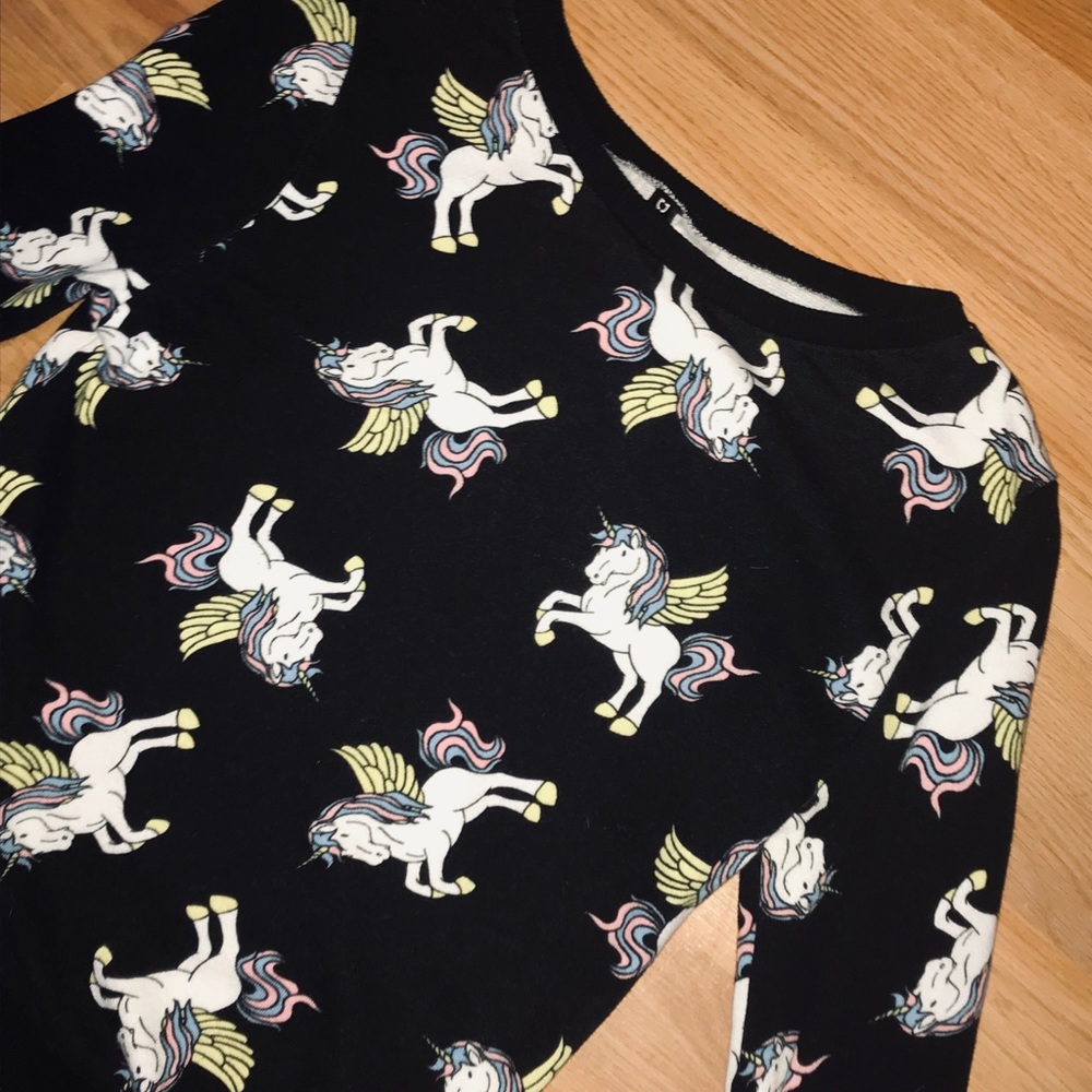 H & M UNICORN Sweatshirt Retro XS